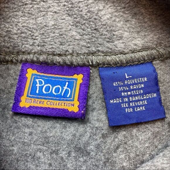 Pooh 100 Acre Collection Fleece Vest Size Large - Picture 3 of 8